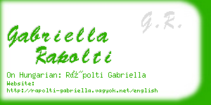 gabriella rapolti business card